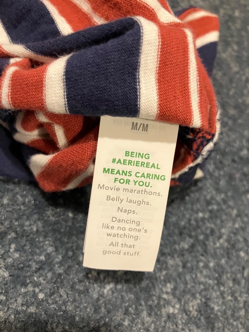 Aerie Striped Vintage T-Shirt (Medium) - Picture 8 of 9